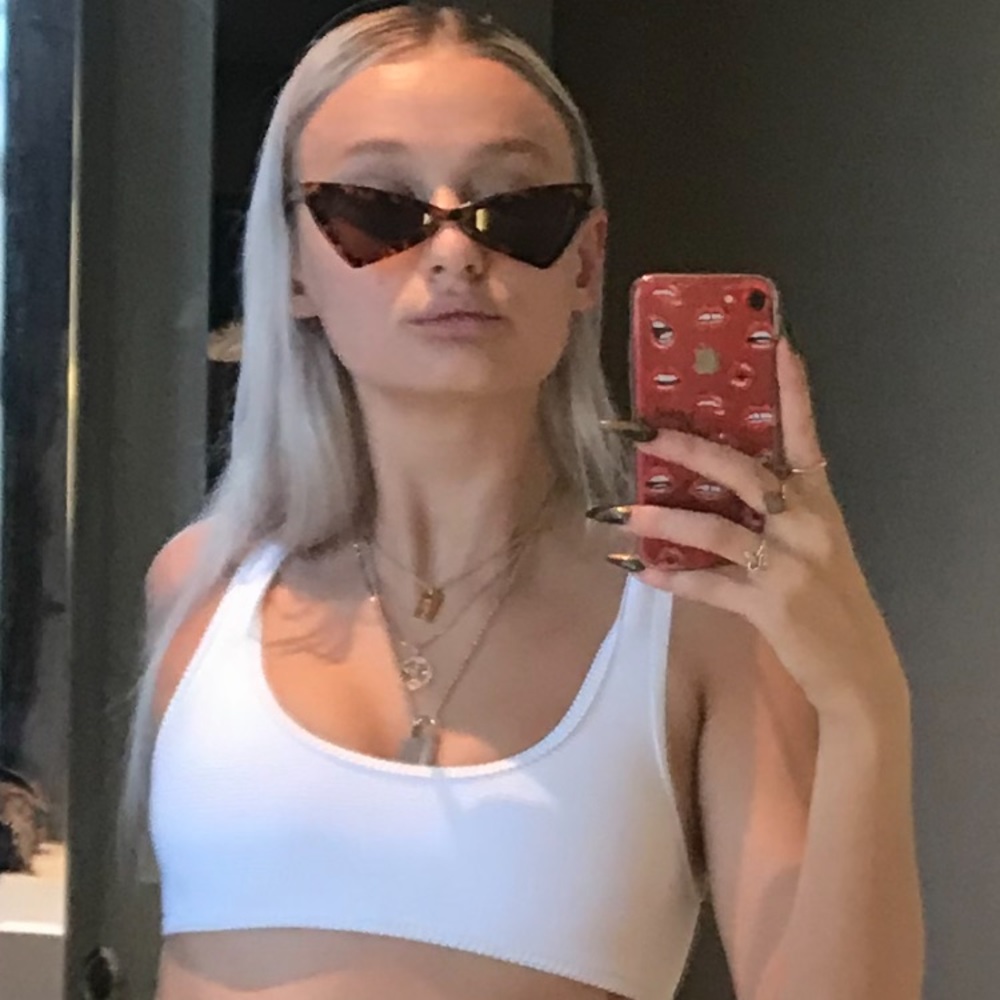 Black cat eye shades